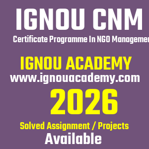 IGNOU CNM SOLVED ASSIGNMENT 2026